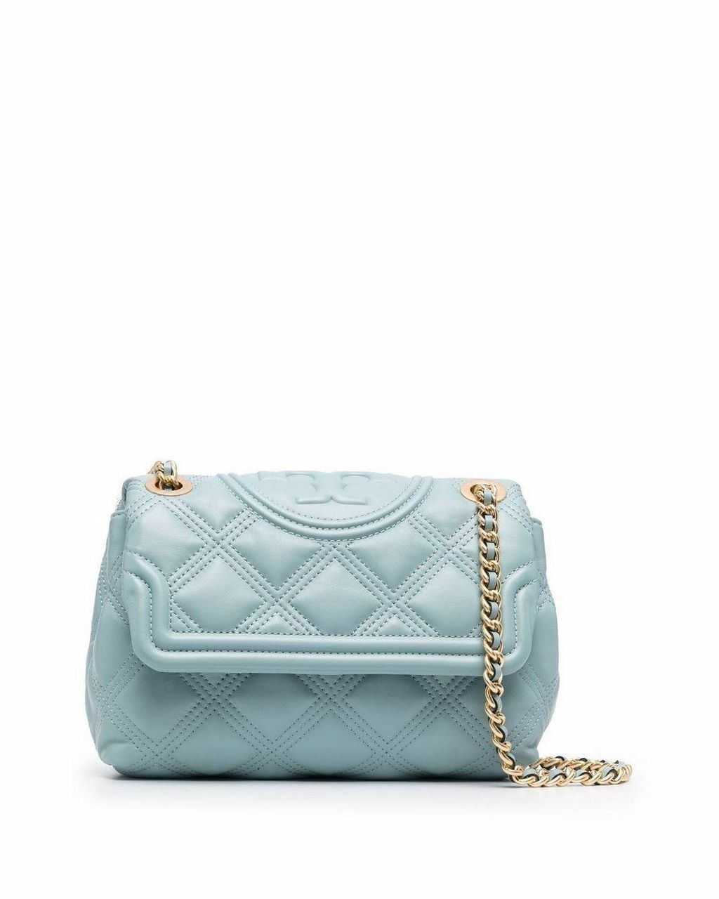 Tory Burch Fleming Soft Convertible Leather Shoulder Bag in Blue