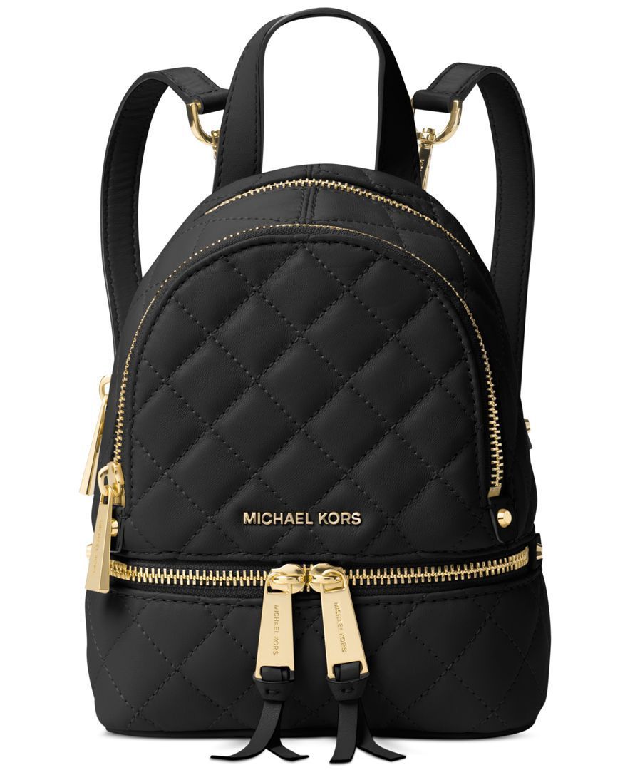 Michael Kors Rhea Extra-Small Quilted Leather Backpack – Marvellous Paradise