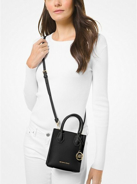 Michael Kors Mercer Extra-small Pebbled Leather Crossbody Bag – Luxe  Paradise