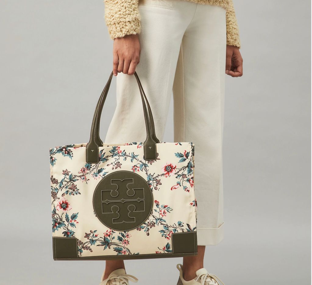 Luxe Paradise - Tory Burch Ella Canvas Floral Tote 🇺🇸