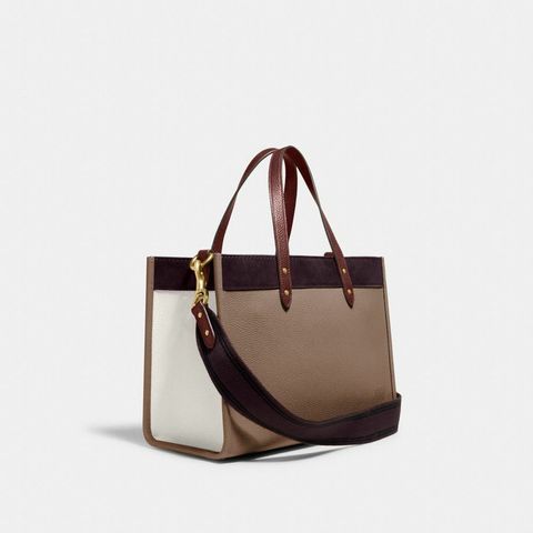 Coach Field Tote 30 In Colorblock With Coach Badge C6035 – Luxe Paradise