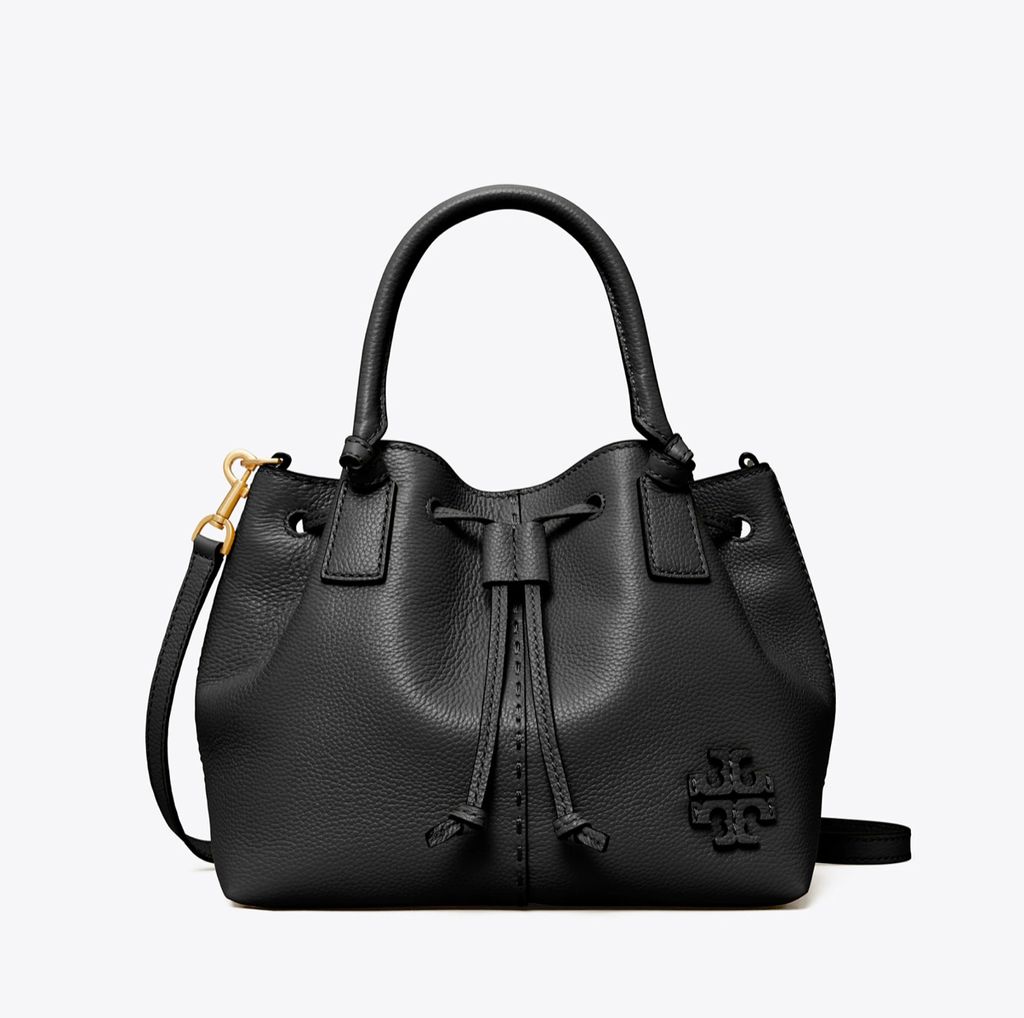 Tory Burch McGraw Small Drawstring Satchel – Luxe Paradise Tory Burch McGraw Small Drawstring Satchel – Luxe Paradise