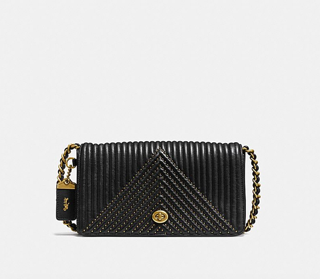 coach dinky quilted