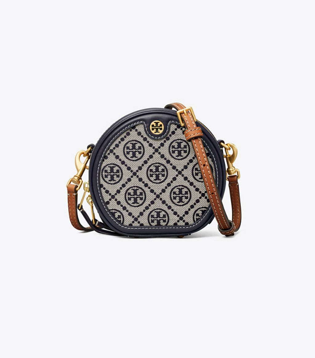 Tory Burch T Monogram Jacquard Petite Moon Bag – Luxe Paradise