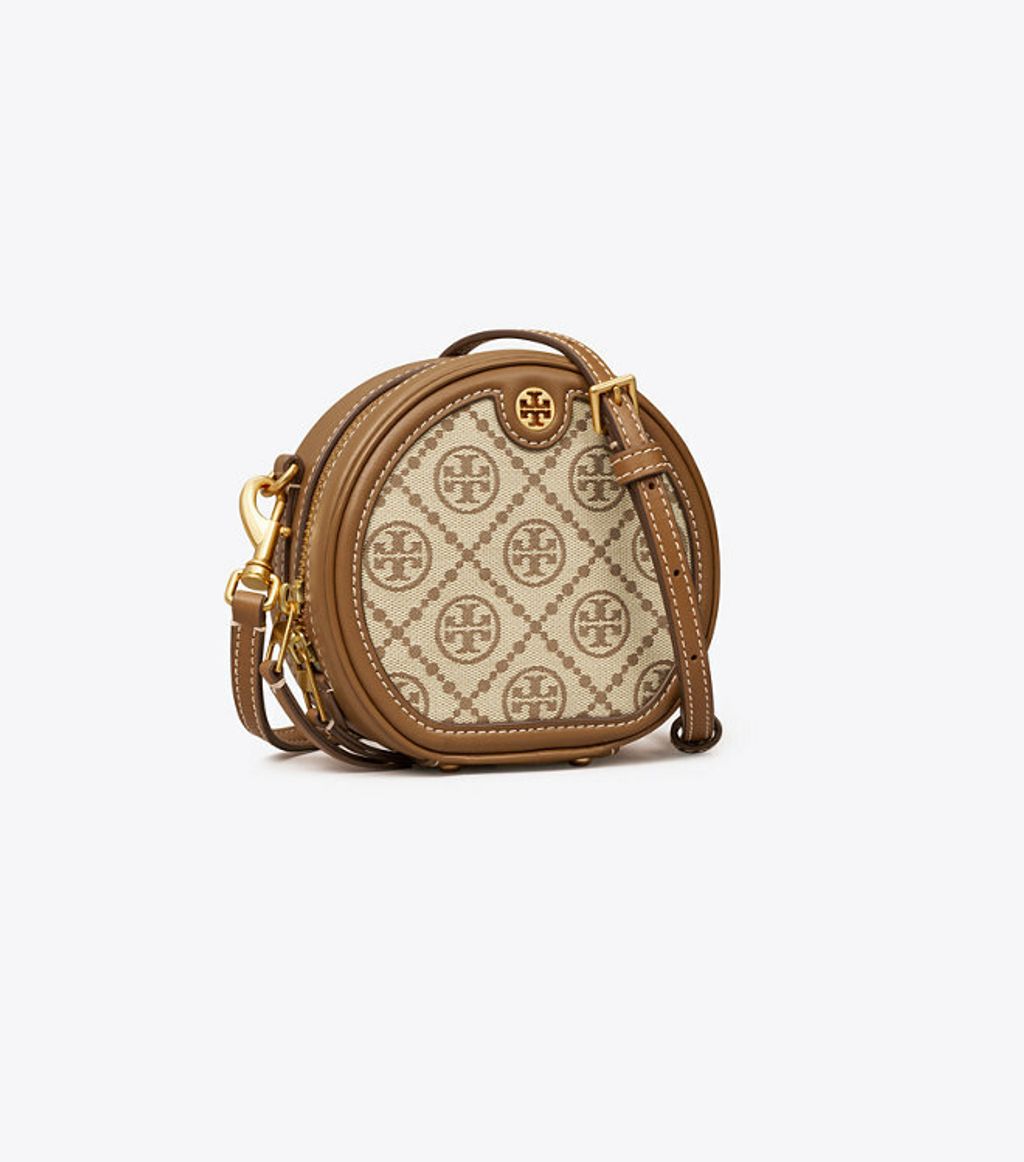 Tory Burch T Monogram Jacquard Moon Crossbody Bag