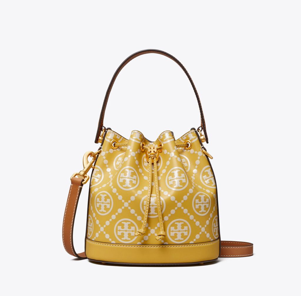 Tory Burch T Monogram Jacquard Bucket Bag (SHF-xbPWe4) – LuxeDH