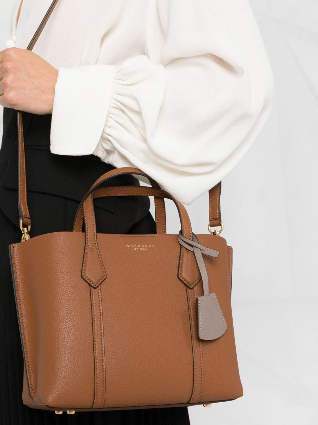 Tory Burch Perry Small Triple Compartment Tote – Luxe Paradise Tory Burch Perry Small Triple Compartment Tote – Luxe Paradise