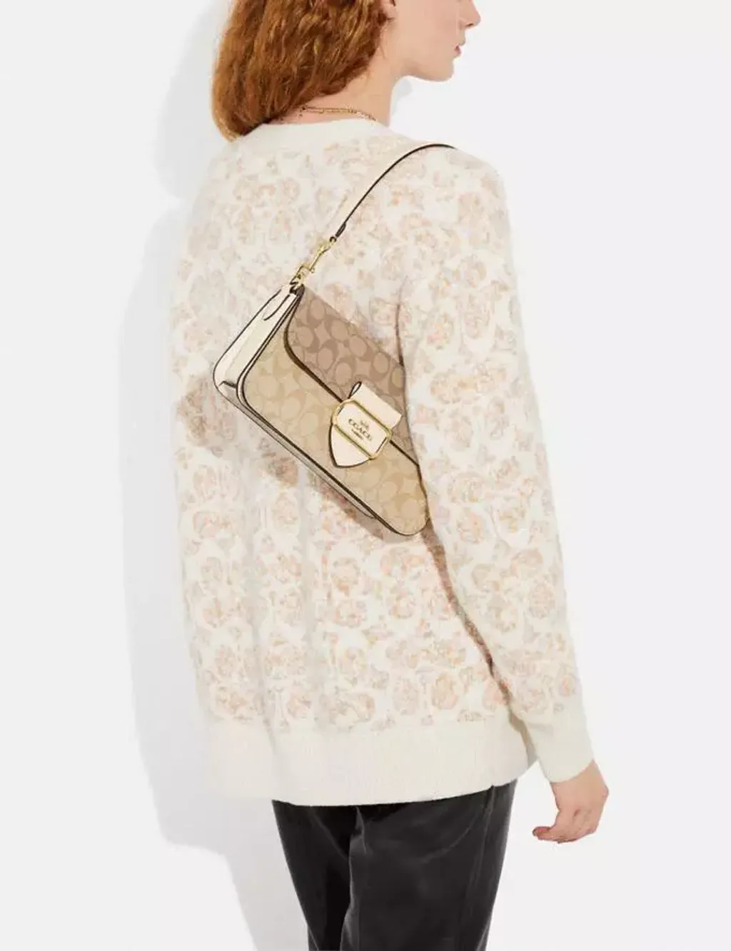 COACH®  Morgan Shoulder Bag In Blocked Signature Canvas