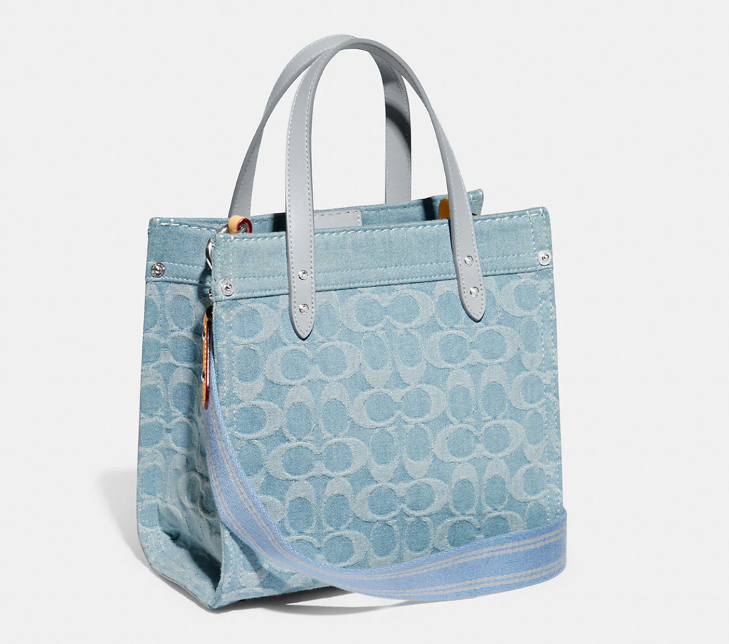 Shop COACH Signature Denim Field Tote