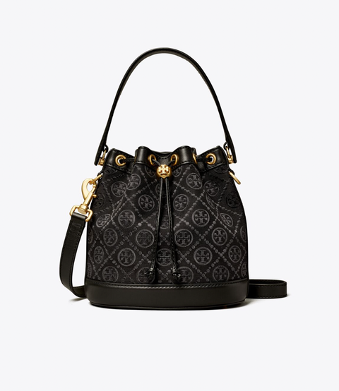 Tory Burch T Monogram Jacquard Barrel Bag – Luxe Paradise