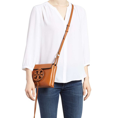 tory burch miller crossbody aged camello