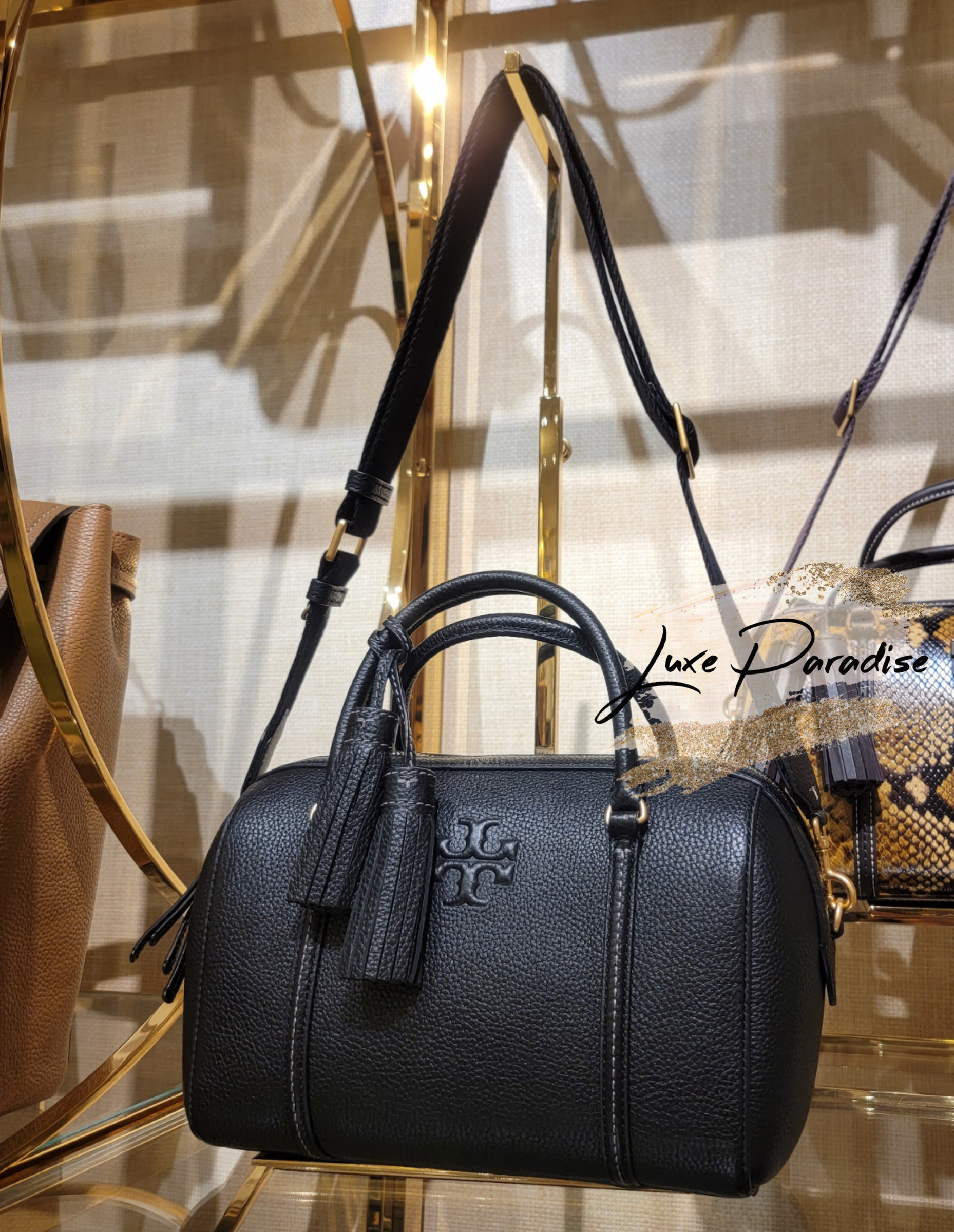 TORY BURCH】THEA MINI WEB SATCHEL (Tory Burch/ハンドバッグ