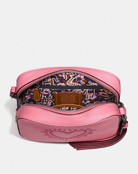 coach keith haring camera bag
