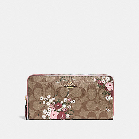 wallet coach floral accordion zip bundle