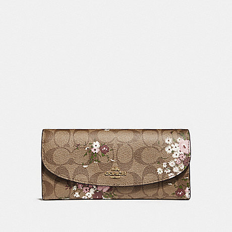 coach floral envelope bundle wallet slim