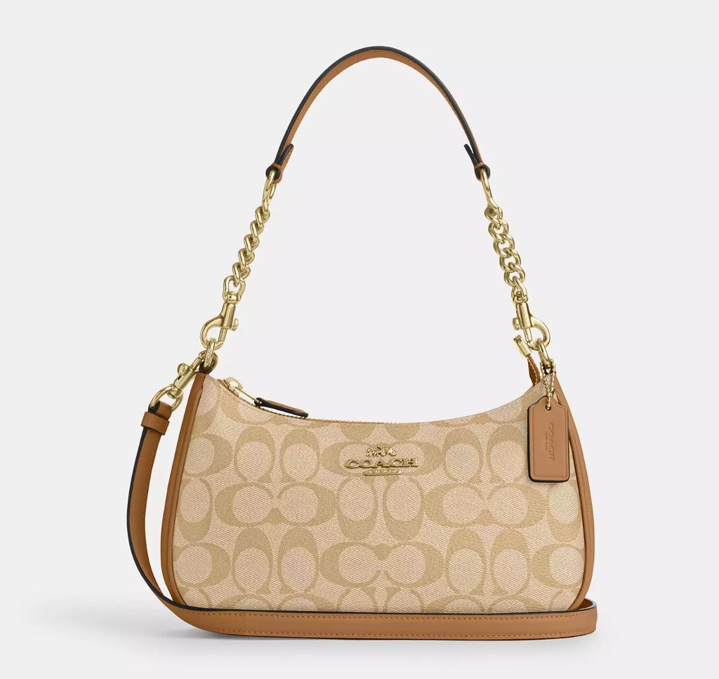 Coach Teri Shoulder Bag In Signature Canvas CA548 Luxe Paradise