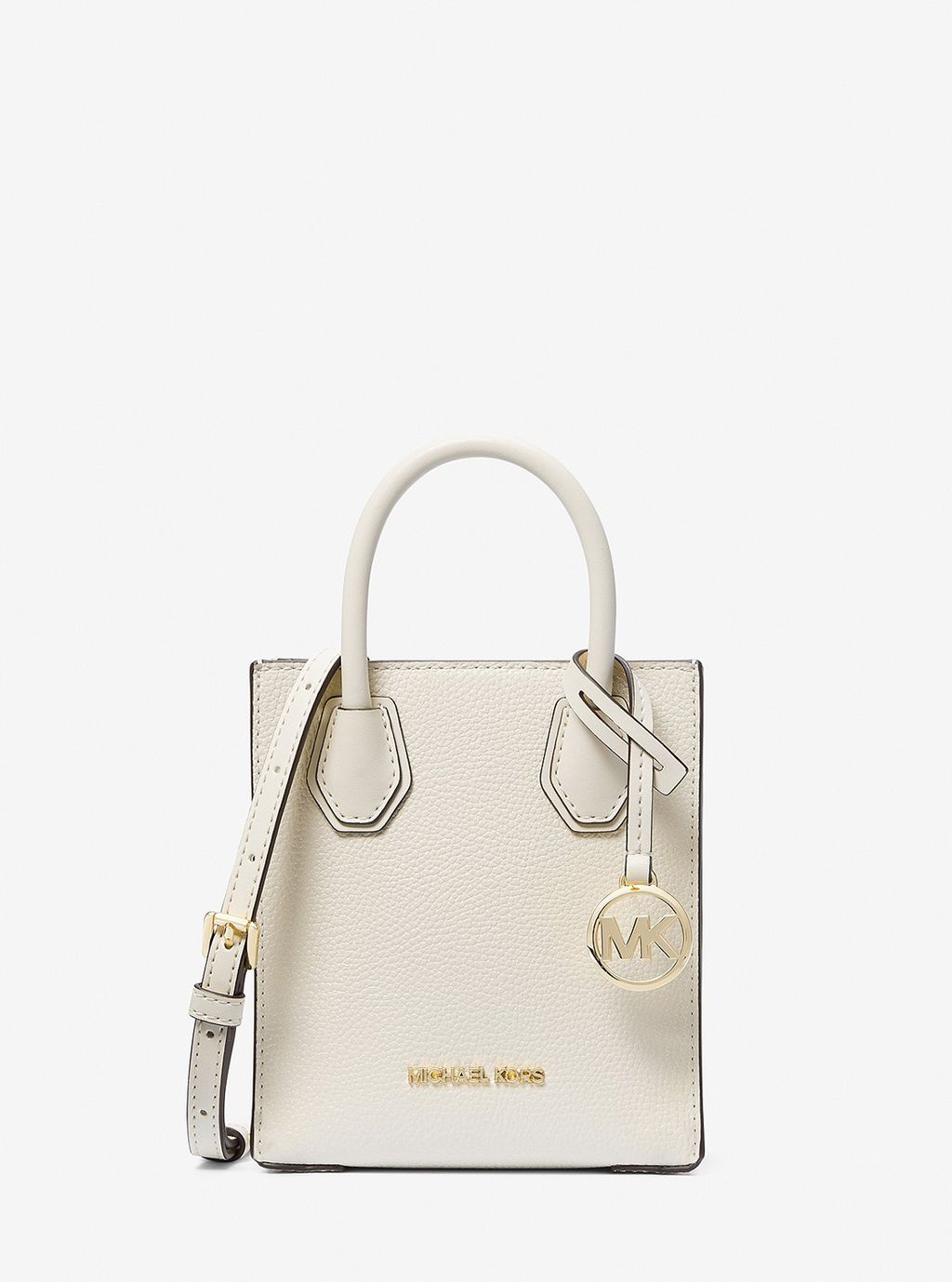 Michael Kors Mercer Extra Small Pebbled Leather Crossbody Bag Luxe Paradise