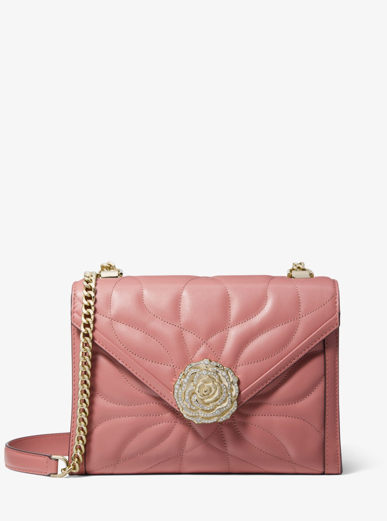 Michael Kors Whitney Large Petal Quilted Leather Convertible Shoulder Bag – Luxe Paradise