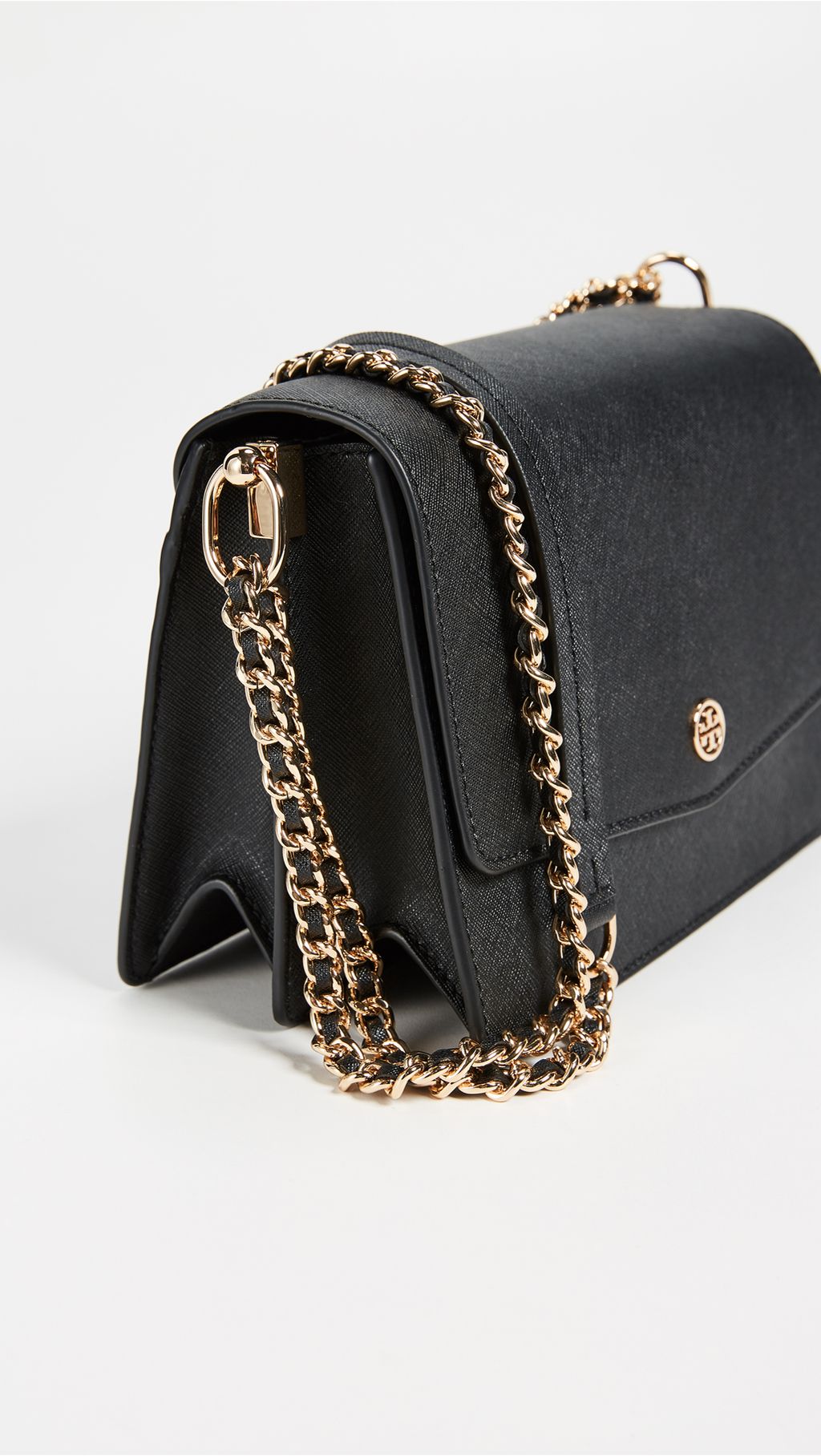 Tory Burch Black Robinson Convertible Shoulder Bag