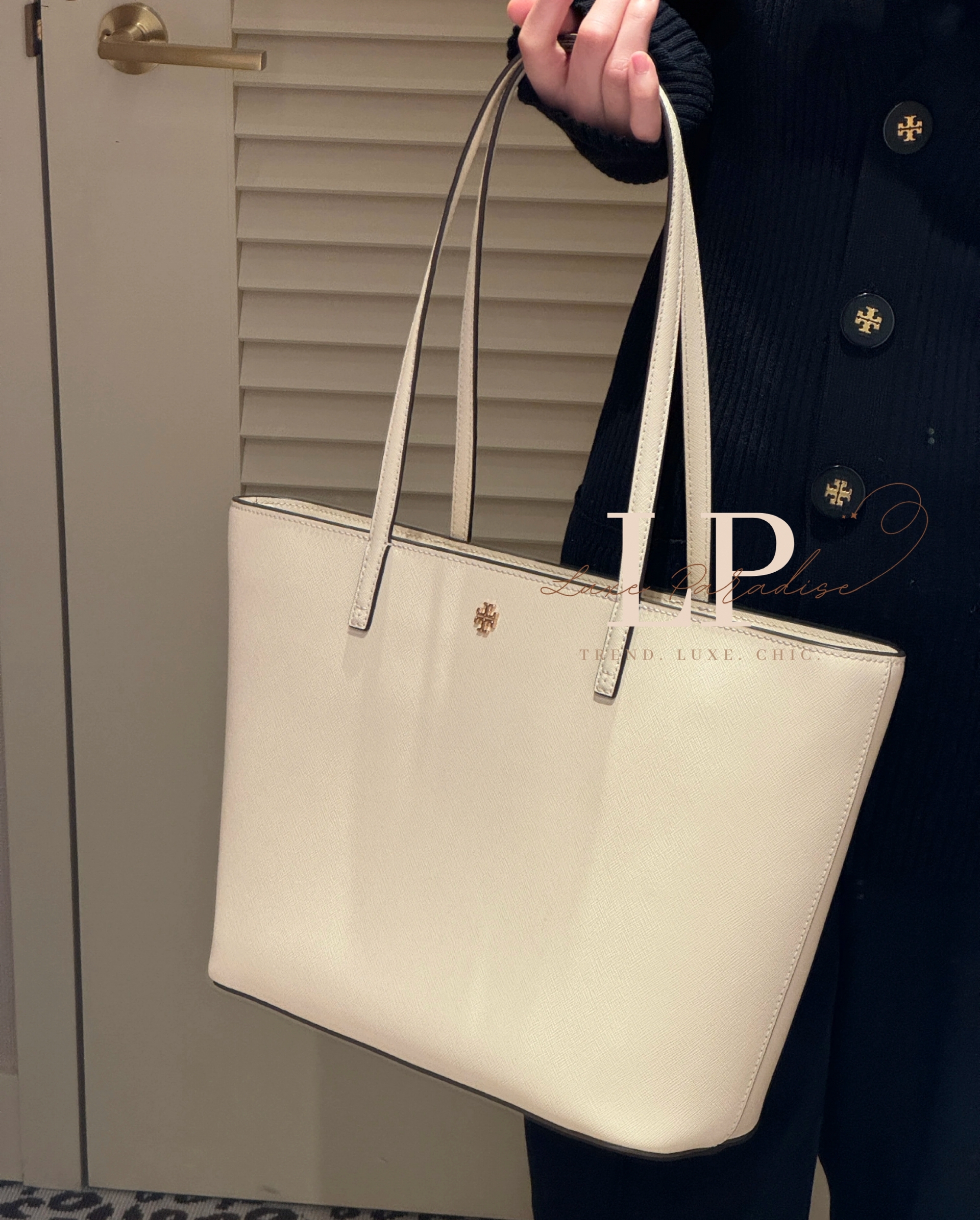 セール!国内発送☆Tory Burch 人気 EMERSON CANVAS TOTE Tory Burch Emerson Top-zip Small Tote – Luxe Paradise