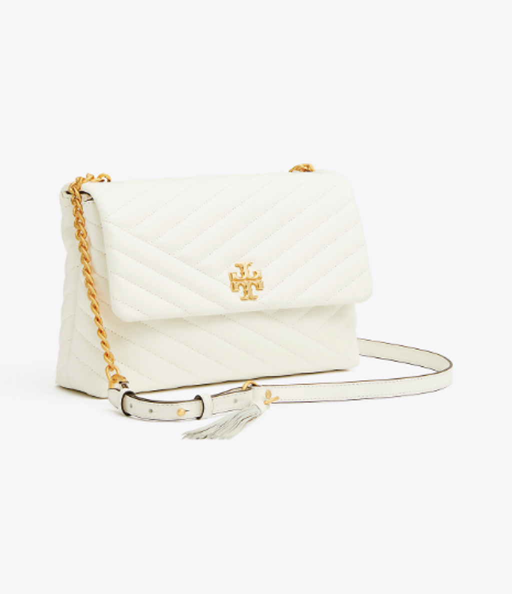 Shop till' Drop - Tory burch Kira Chevron Flap Shoulder Bag 🔥 Price : IDR  3,650.000 Details : •Fix all phone sizes up to an iPhone XS and Samsung  Galaxy S9+ Leather