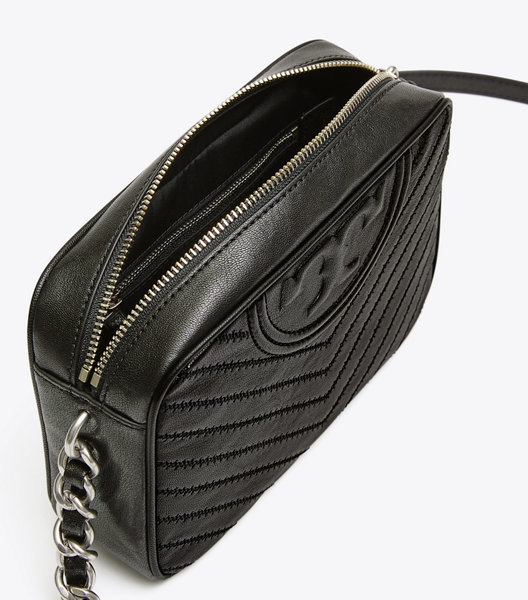 fleming distressed chevron camera bag