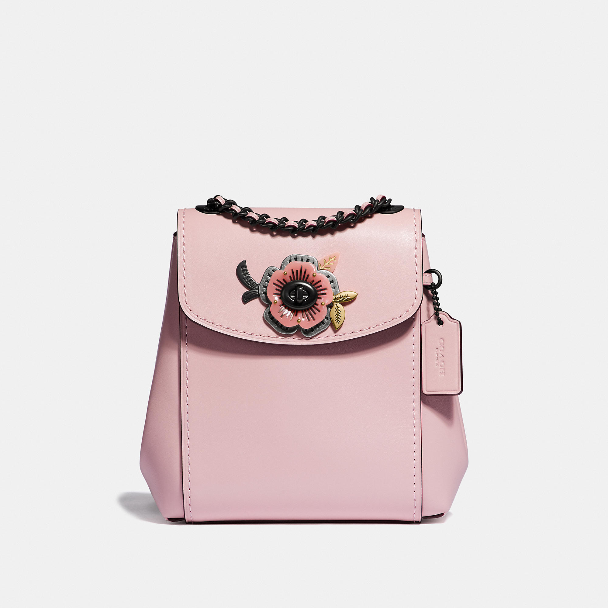 coach parker tea rose turnlock shoulder bag