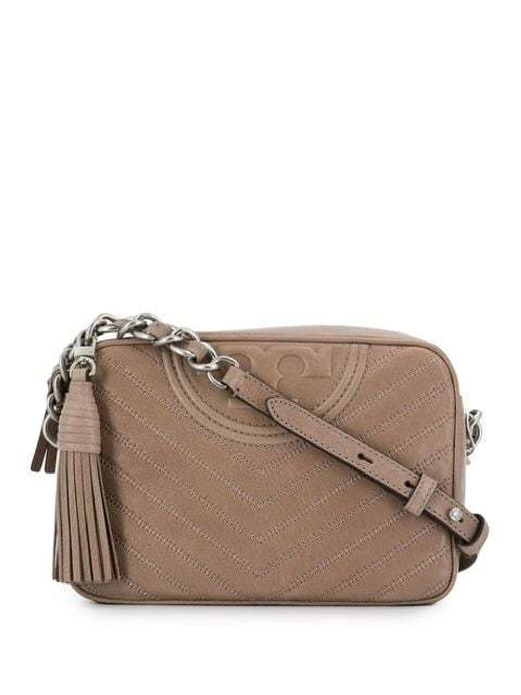 Tory Burch Fleming Distressed Chevron Camera Bag – Luxe Paradise