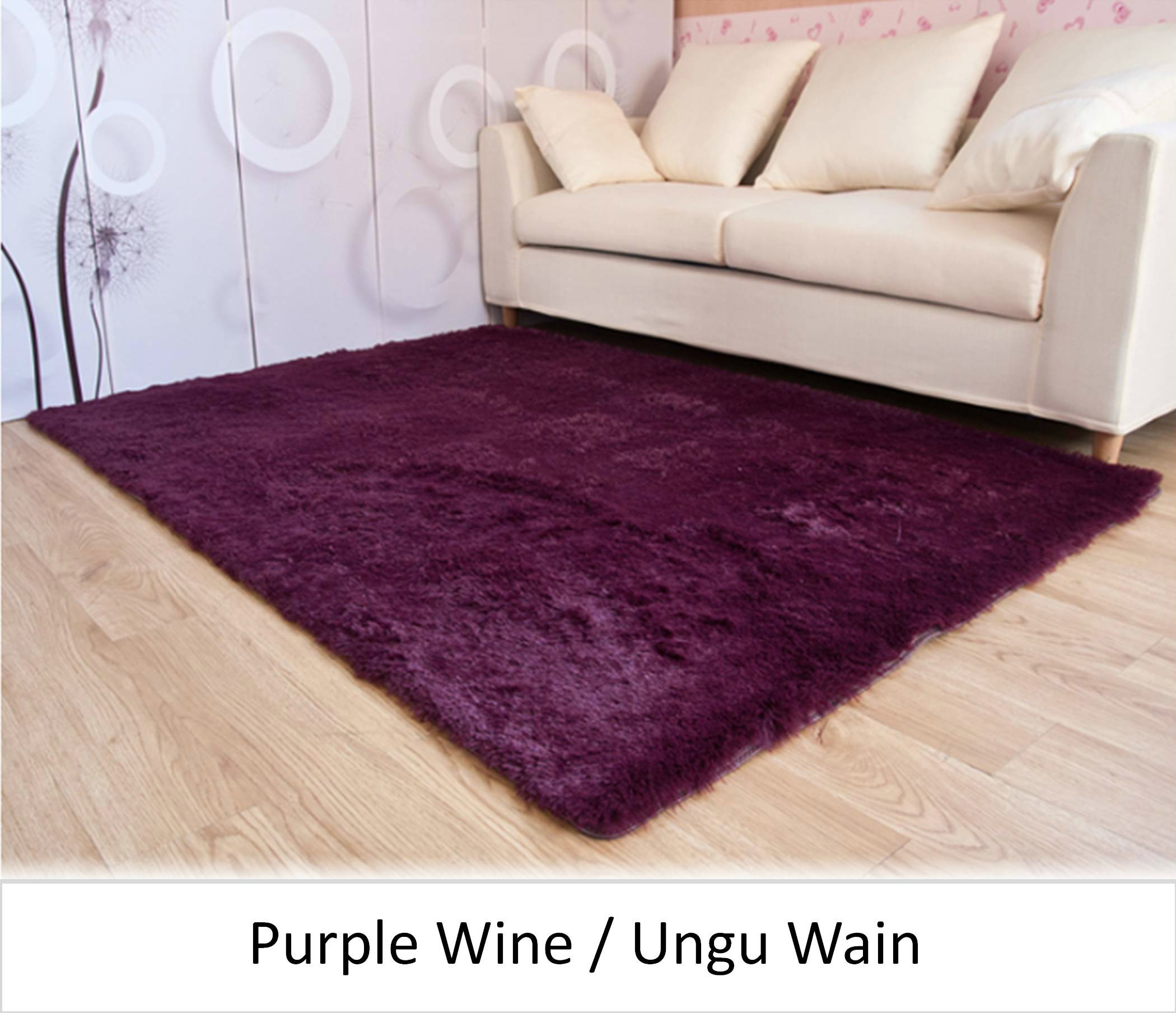 Karpet Bulu Lembut (Purple Wine) – Carpet Queen
