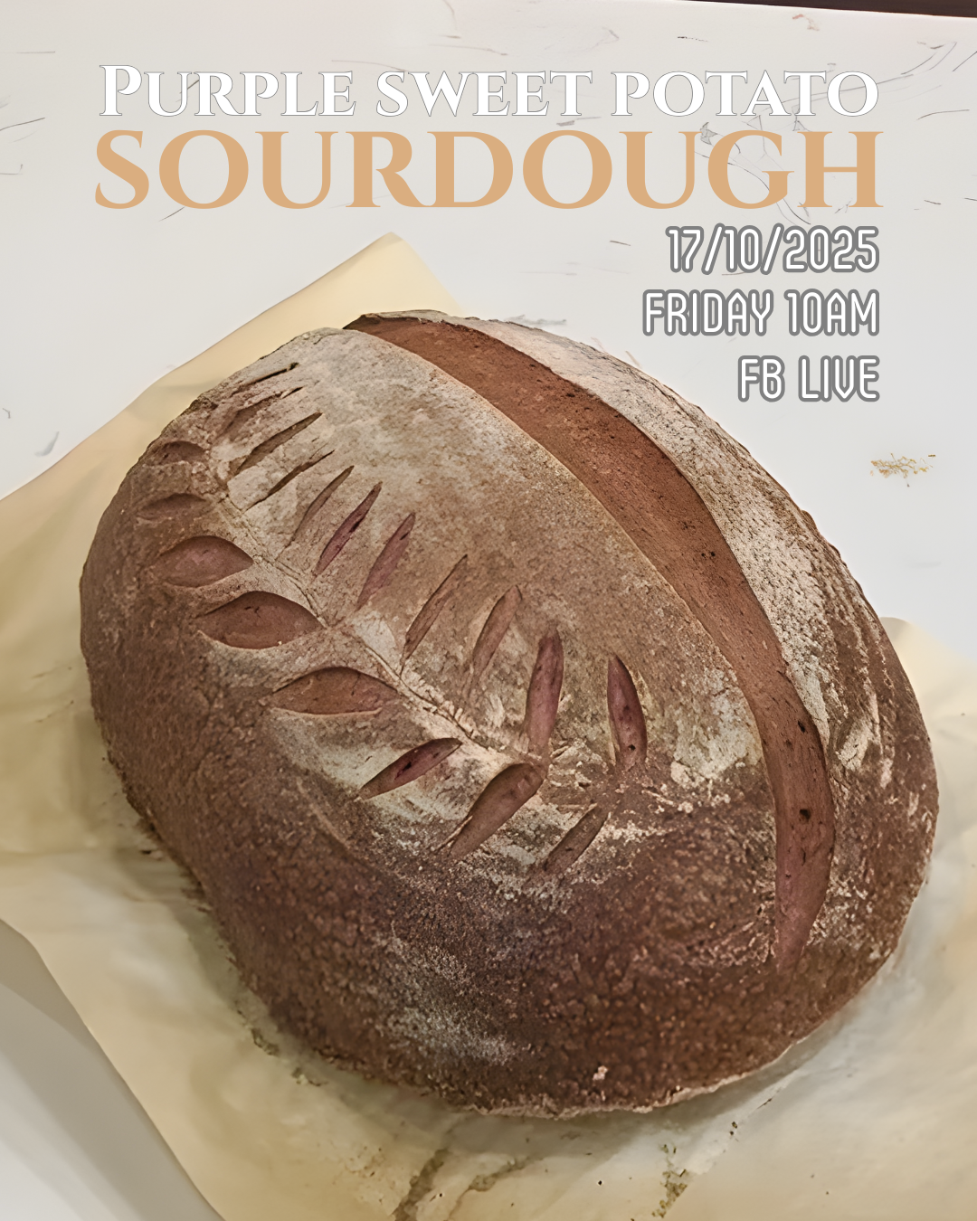 紫薯酸种面包 Purple Sweet Potato Sourdough - 20251017