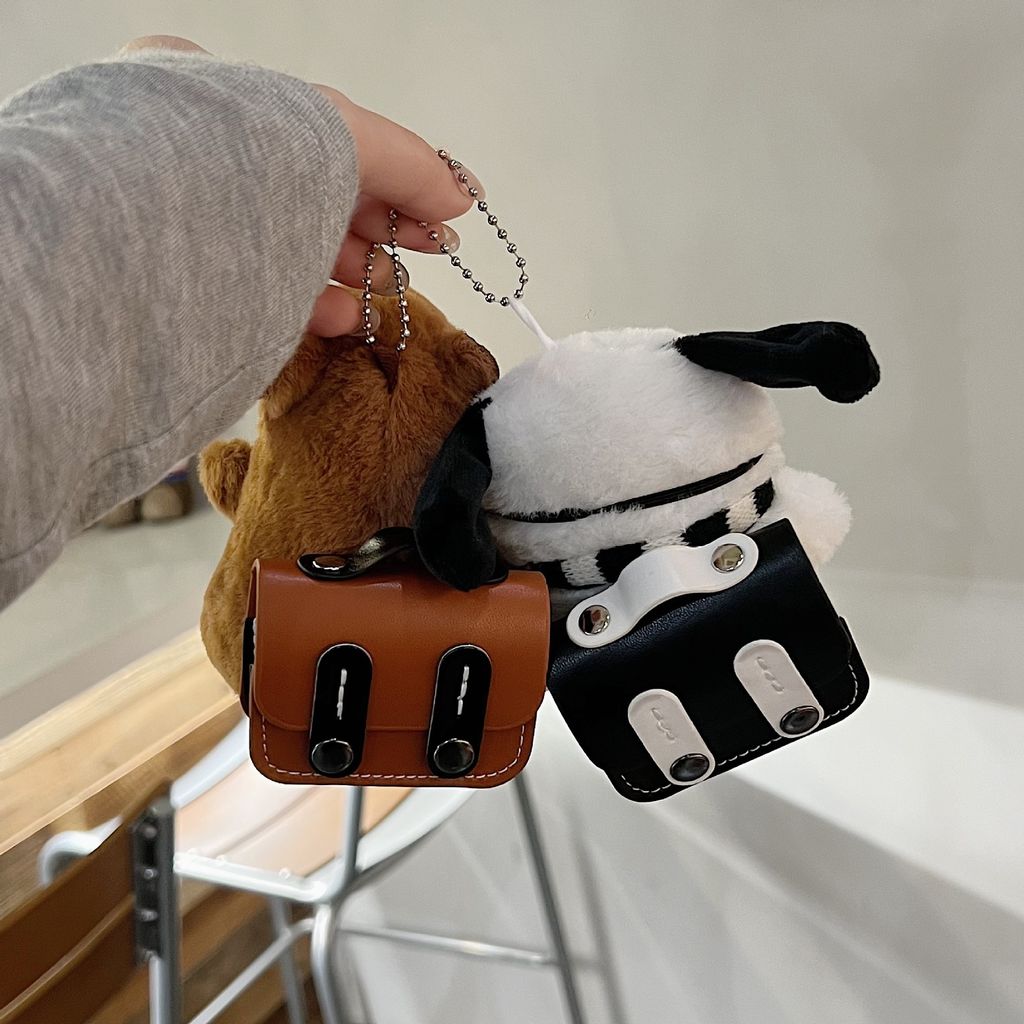 絨毛玩偶耳機包｜兩用吊飾 可拆卸耳機包｜企業贈品 文創商品 品牌贈禮