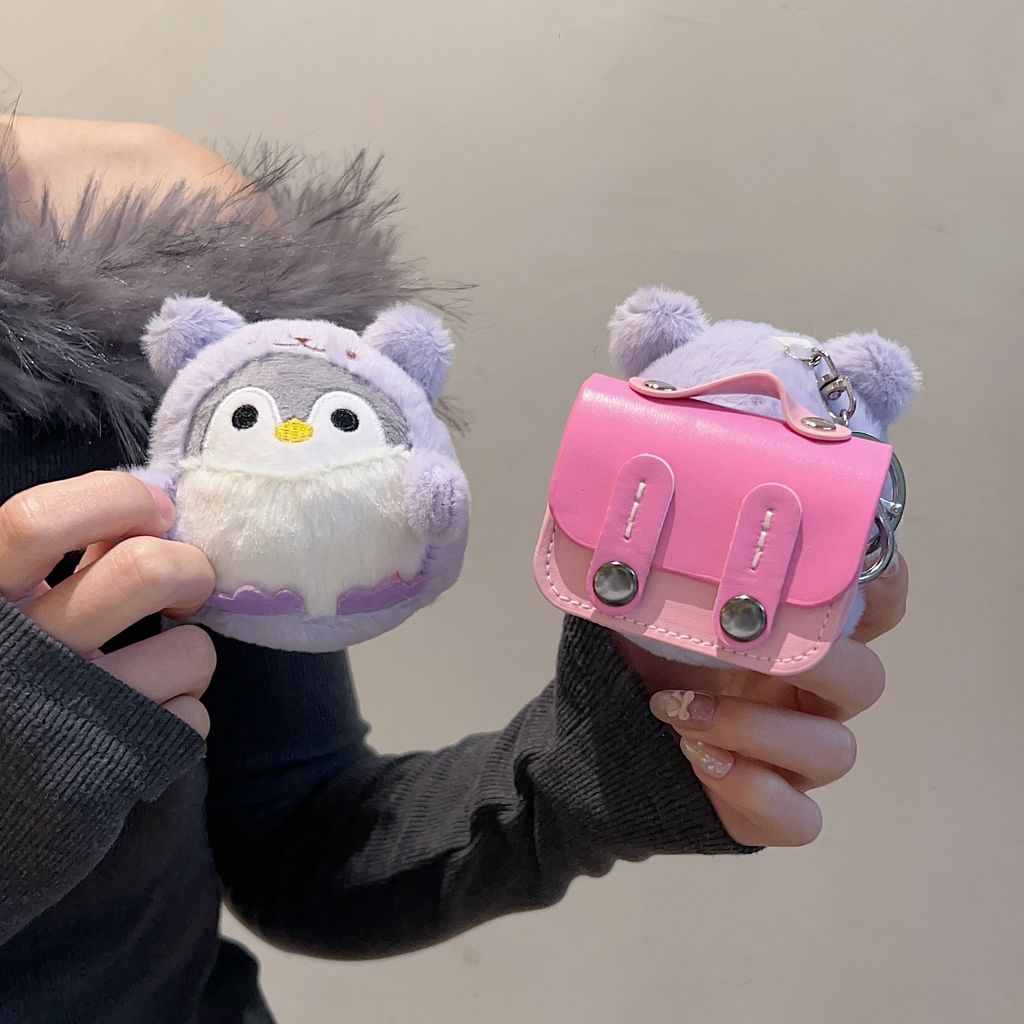 絨毛玩偶耳機包｜兩用吊飾 可拆卸耳機包｜企業贈品 文創商品 品牌贈禮