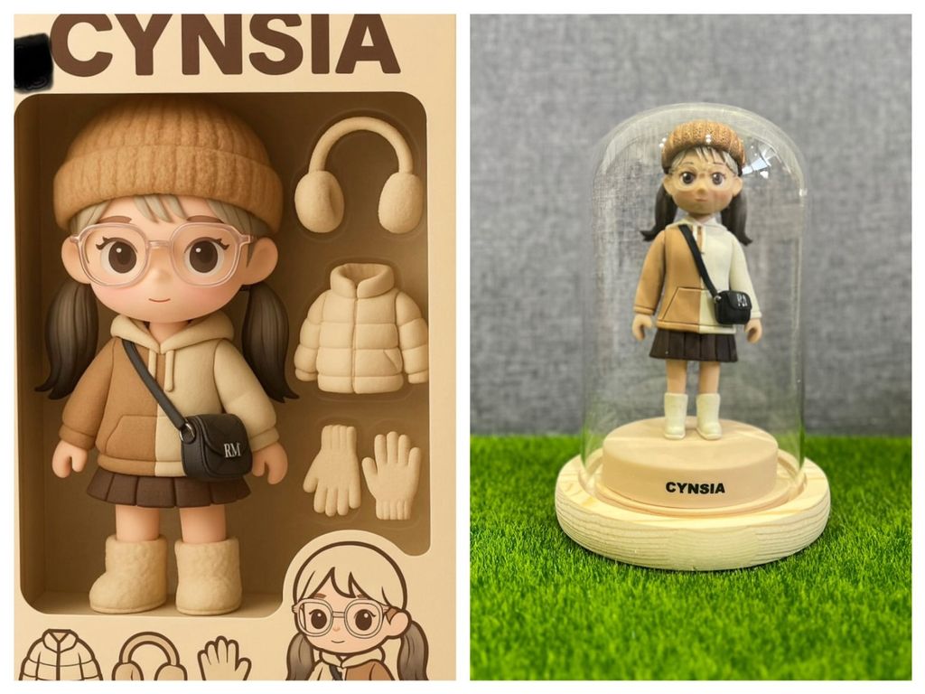 AI 擬人公仔圖 實體化訂作｜軟陶公仔訂製