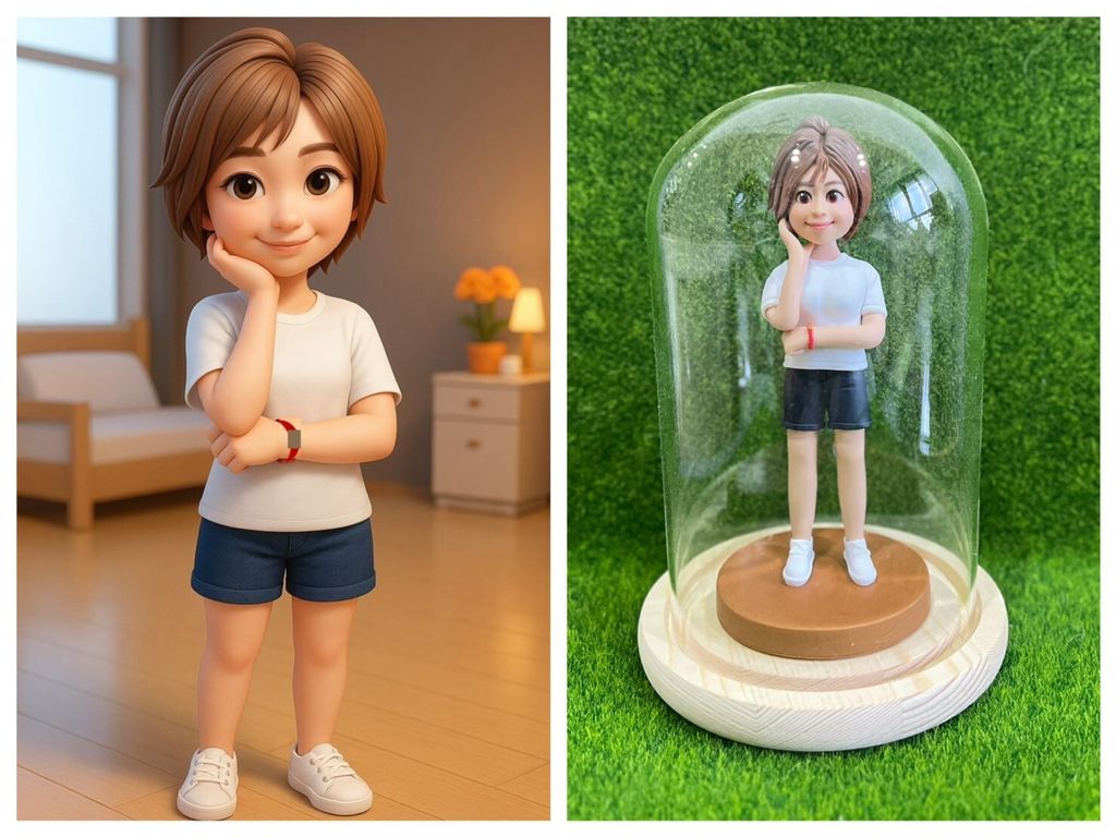 AI 擬人公仔圖 實體化訂作｜軟陶公仔訂製