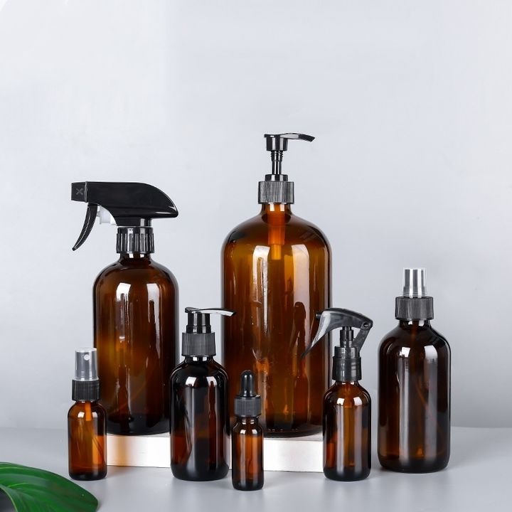 波士頓瓶 玻璃瓶 壓頭 噴霧頭 滴管頭 240ml 500ml 1000ml