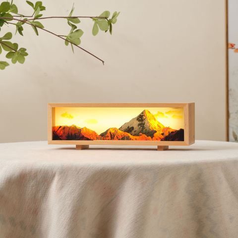 文創日照金山禮品小夜燈 貢嘎金山