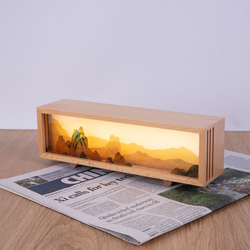 文創日照金山禮品小夜燈 千里江山