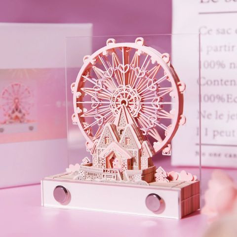 摩天輪紙雕立體便簽紙