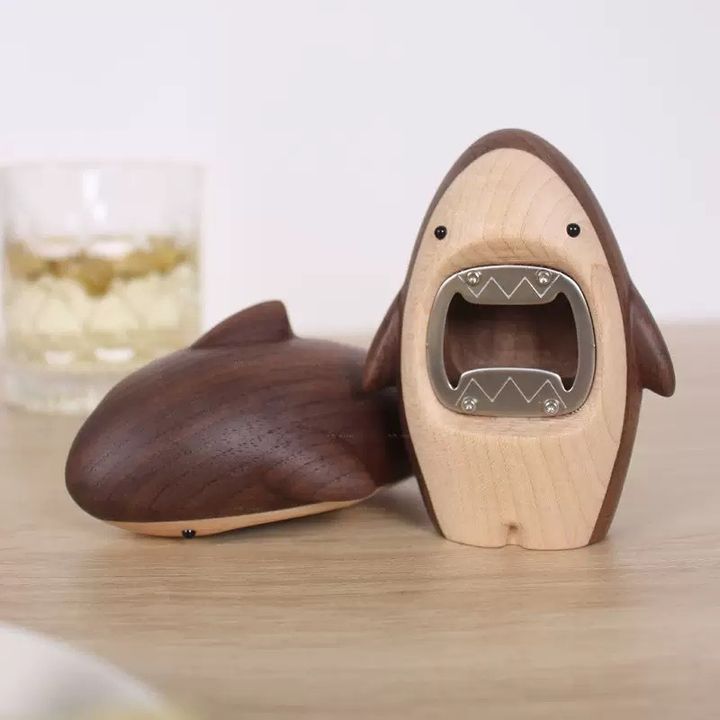 木質鯊魚開瓶器