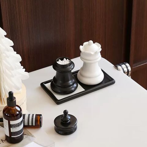 創意西洋棋造型牙籤罐牙籤筒牙籤盒牙線筒牙線罐牙線收納盒棉花棒罐棉花棒筒棉花棒收納盒