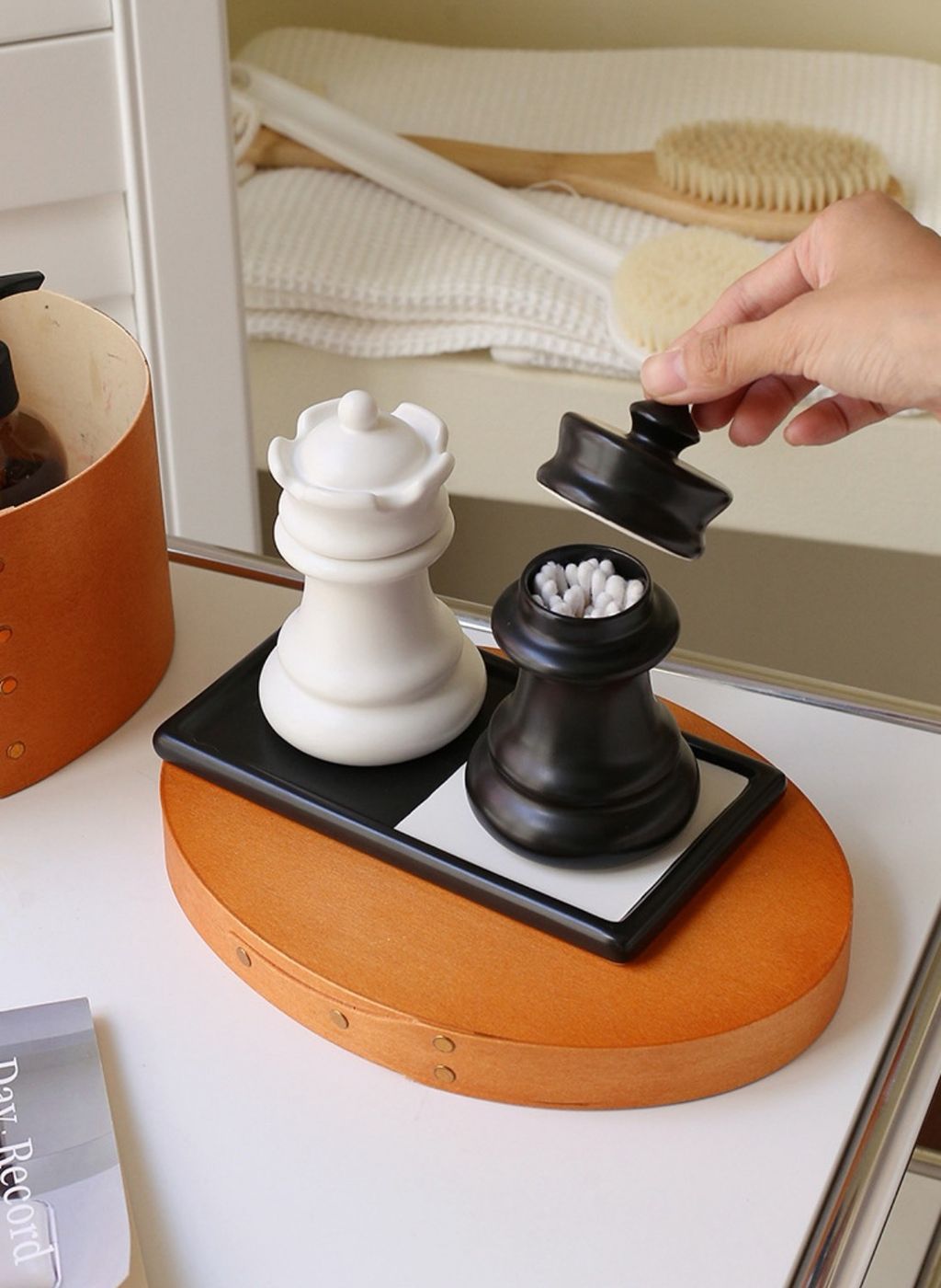 創意西洋棋造型牙籤罐牙籤筒牙籤盒牙線筒牙線罐牙線收納盒棉花棒罐棉花棒筒棉花棒收納盒