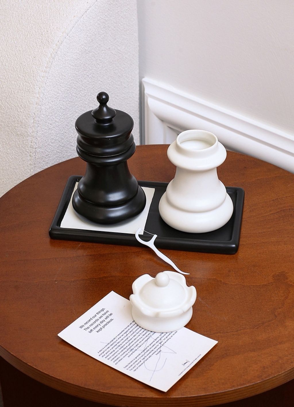 創意西洋棋造型牙籤罐牙籤筒牙籤盒牙線筒牙線罐牙線收納盒棉花棒罐棉花棒筒棉花棒收納盒