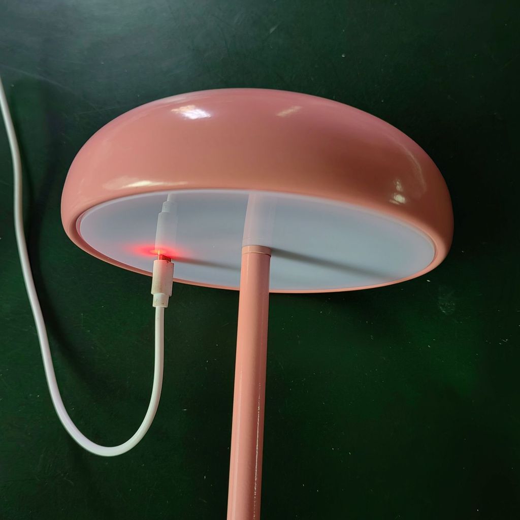 蘑菇小夜燈 多色USB充電檯燈 床頭/書桌皆適用 充電方式