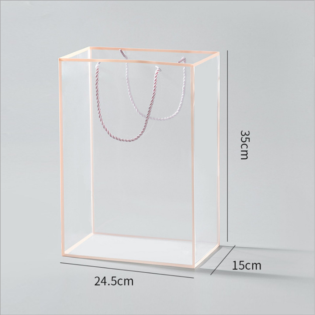 透明邊框禮盒提袋