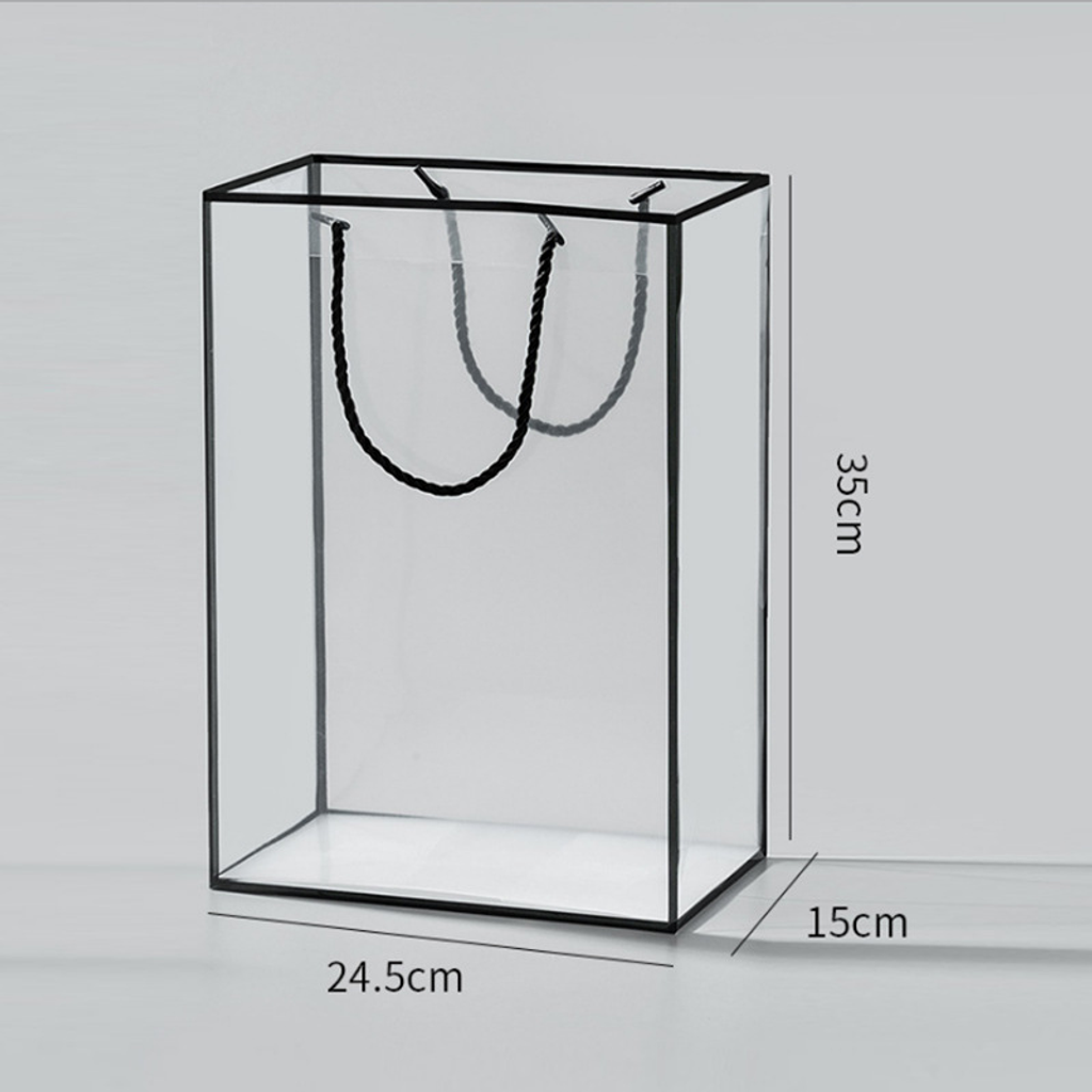 透明邊框禮盒提袋