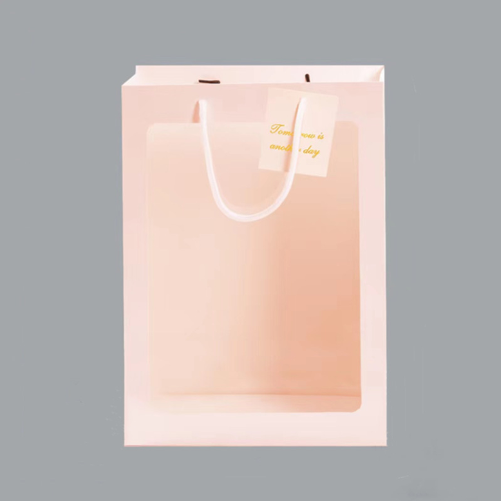 透明邊框禮盒提袋