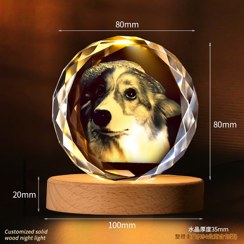 3D水晶內雕  寵物、情侶、照片皆可訂製