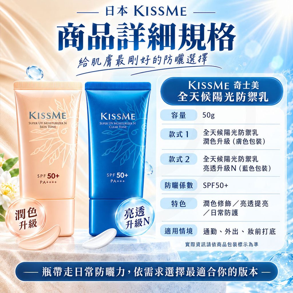 KISSME 奇士美全天候陽光防禦乳 蝦5