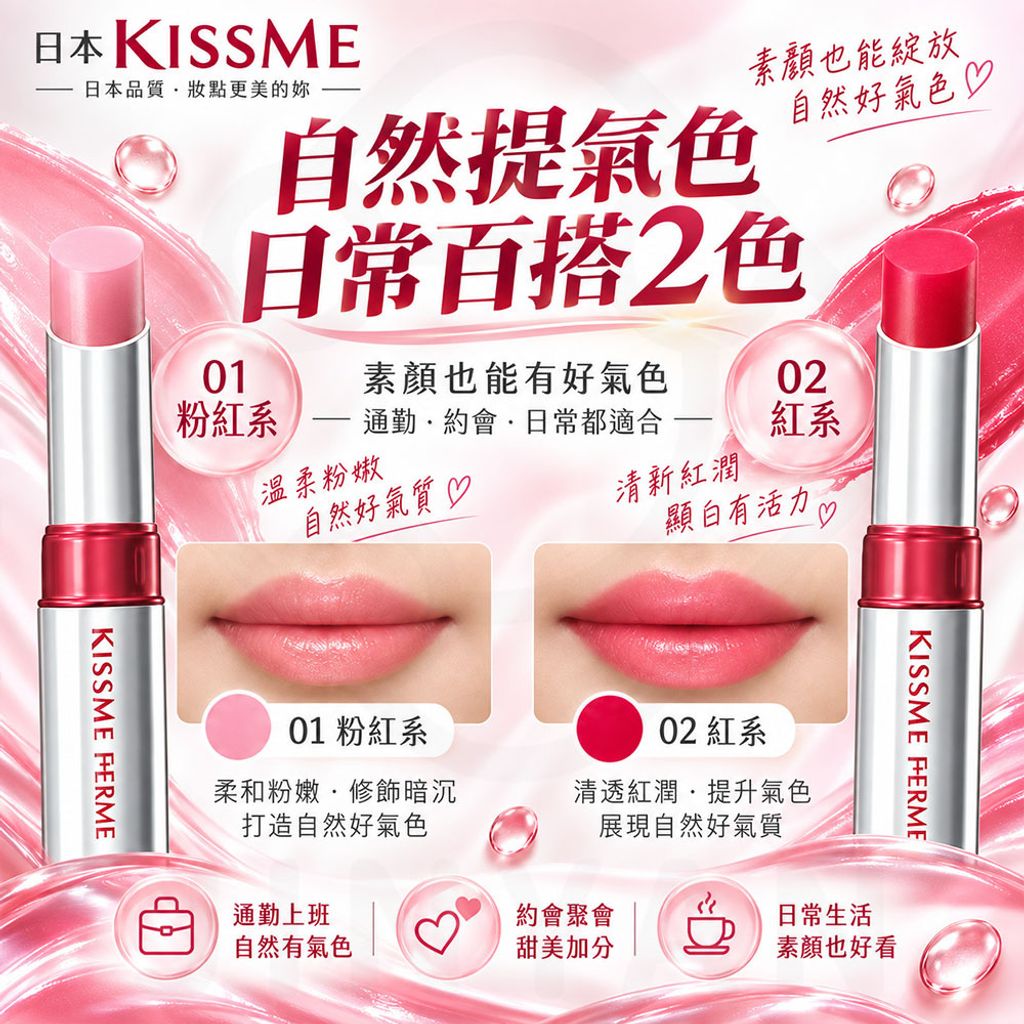 FERME 誘光水潤唇膏 蝦4