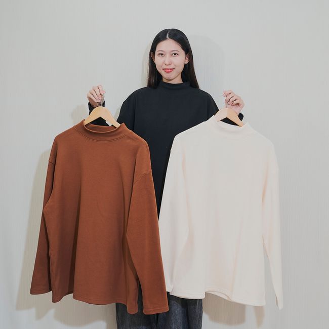 ms.o_O.store  歐歐選物所 | 古著 |  - 親膚彈性半高領打底衣